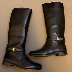 Ralph Lauren Women's Brittaney Leather Riding Boots